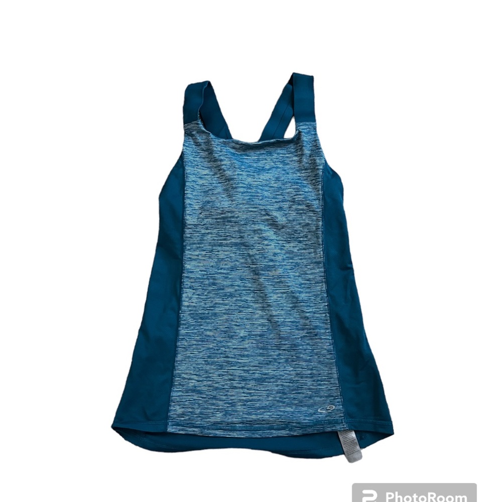 Blue sleeveless running shirt women’s size small